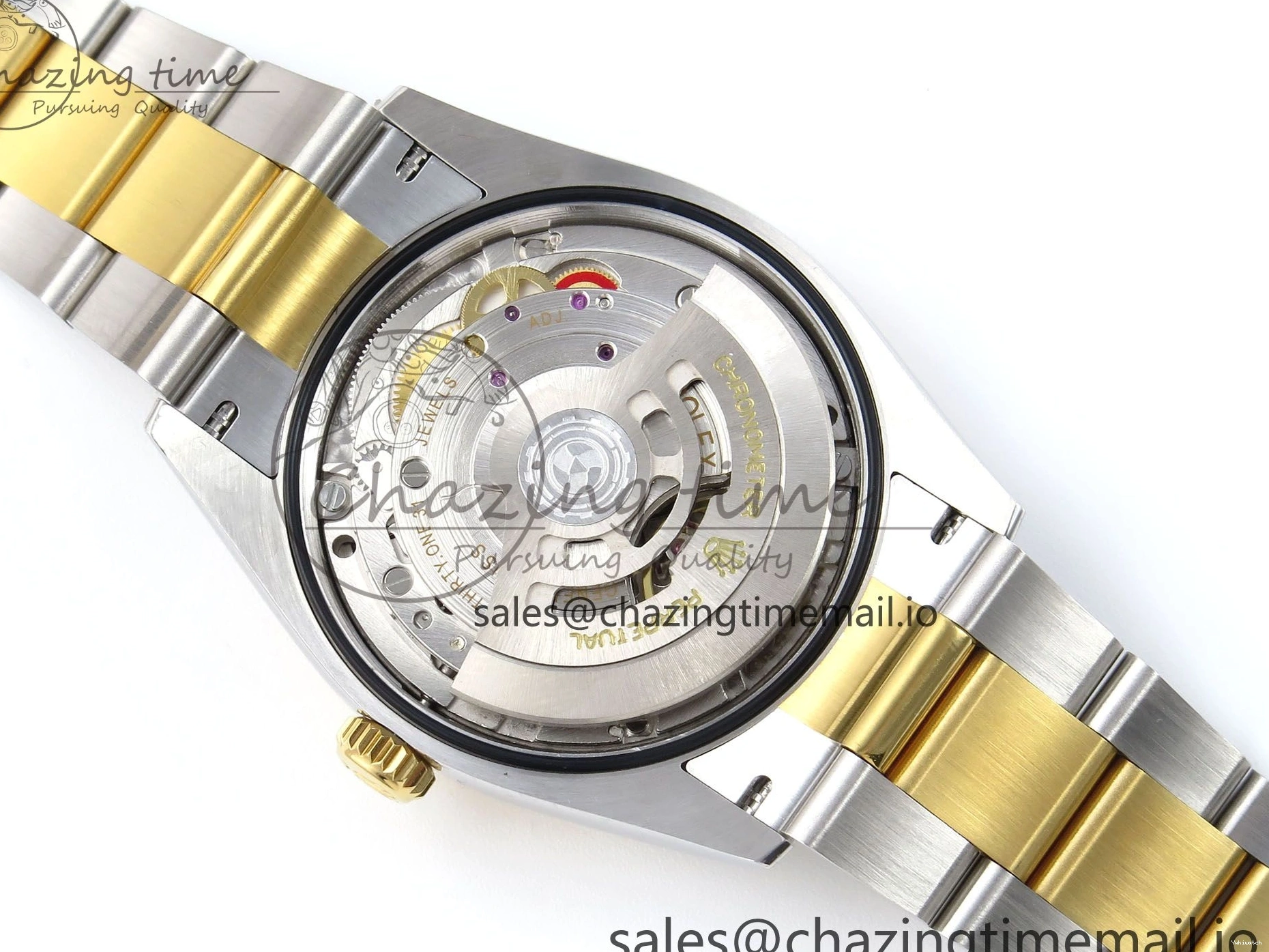 YG Textured Diamonds 126283RBR Dial YG Oyster EWEF SS Best Edition DateJust A3235 Bracelet on 36 0420